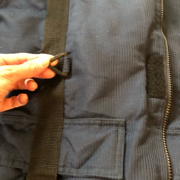 Vintage 90s FIRST DOWN Exploration Gear Puffer Coat Jacket Reversible Duck Down - Picture 15 of 15